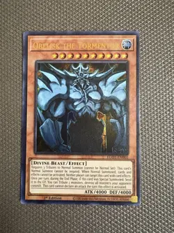 Yugioh! Obelisk The Tormentor EG01-EN001 Ultra Rare 1st Edition - Image 1