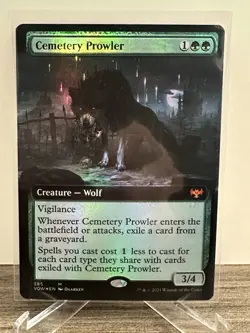 Cemetery Prowler (Extended Art) Innistrad: Crimson Vow Foil mtg 385 LC1 - Image 1