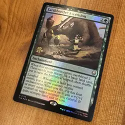 Earthbender Ascension [Prerelease] R 0175, NM Foil Promo, MTG Avatar TLA Stamped - Image 2