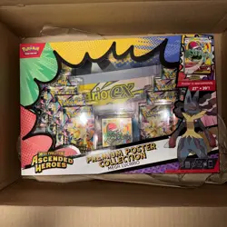 BRAND NEW Pokemon TCG Mega Lucario Premium Poster Collection Ascended Heroes - Image 1