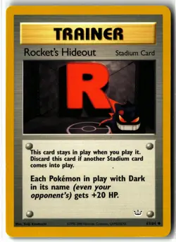 Rocket's Hideout ⭐ 63/64 Uncommon Neo Revelation 2001 Pokemon NM/LP - Image 1