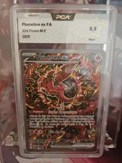 Carte Pokemon Plumelin Ex FA Promo 024 ME02 PCA 9.5 FR - Image 2