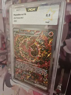 Carte Pokemon Plumelin Ex FA Promo 024 ME02 PCA 9.5 FR - Image 3