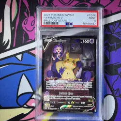 Pokemon Brilliant Stars Mimikyu V TG16 Ultra Rare Full Art Holo PSA 9 - Image 1