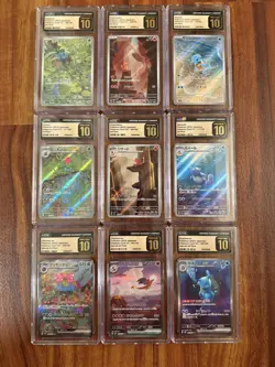 Pokemon Japanese 151 CGC Pristine 10 Starters Charizard Venusaur Blastoise - Image 1