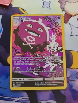 Pokemon TCG Koffing Holo Secret Rare Cosmic Eclipse 243/236 - Image 1