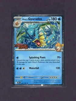 Misty's Gyarados Holo Destined Rivals Prerelease 049/182 Pokemon - Image 1