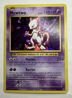 Pokemon Mewtwo Cracked Ice Holo RARE XY Evolutions 51/108 - Image 1