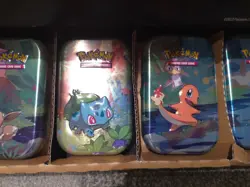 Pokemon TCG - 5 x Official *Empty* Kanto Friends Mini Tins Display - Pokemon TCG - Image 3