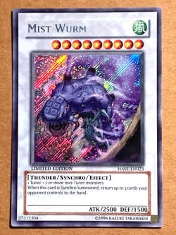yugioh Mist Wurm HA01-EN023 Secret Rare Limited Edition Near Mint - Image 1