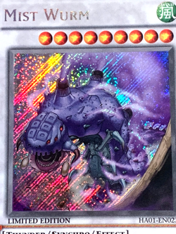 yugioh Mist Wurm HA01-EN023 Secret Rare Limited Edition Near Mint - Image 2
