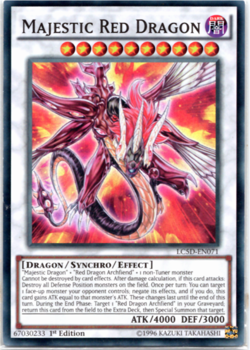 Majestic Red Dragon - LC5D-EN071 - Super Rare - 1st Edition Yugioh - Image 1