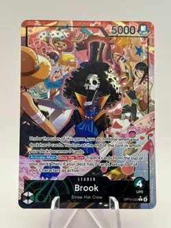 OP15-022 Brook Alt Art Leader Adventure on Kami’s Island One Piece TCG English - Image 1