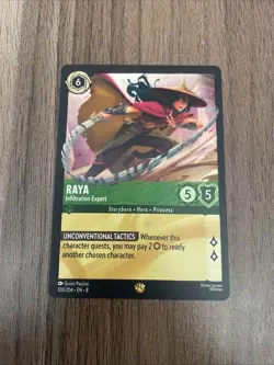 Disney Lorcana Reign of Jafar Raya - Infiltration Expert 100/204 Reg Legendary - Image 1