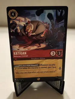 Disney Lorcana Ratigan - Nefarious Criminal 143/204 Archazia's Island Legendary - Image 1