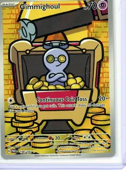 Gimmighoul 198/182 Illustration Rare Paradox Rift Pokemon Card NM - Image 1