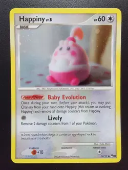 Pokemon TCG Happiny Pop Series 8 14/17 Cosmos Holo Card 14/17 - Image 1