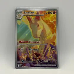 Rapidash 189/182 Illustration Rare SV10 Destined Rivals Pokemon Card - Image 1