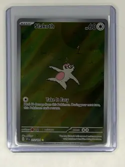 Slakoth 212/191 Illustration Rare SV08 Surging Sparks Holo Pokemon Card - Image 1