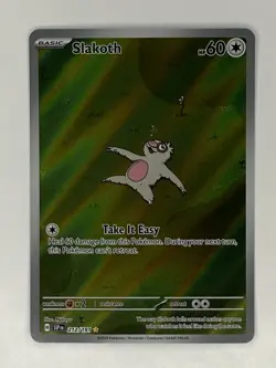 Slakoth 212/191 Illustration Rare SV08 Surging Sparks Holo Pokemon Card - Image 2