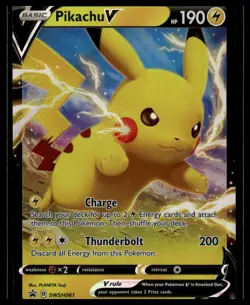 SWSH: Sword & Shield Promo Cards #SWSH061 Pikachu V Promo - Image 1