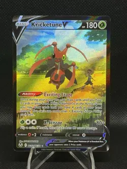 Kricketune V 006/163 Battle Styles NM Full Art Ultra Rare Pokemon Card - Image 1