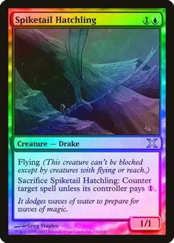 MTG Spiketail Hatchling FOIL 10th Edition - Image 1