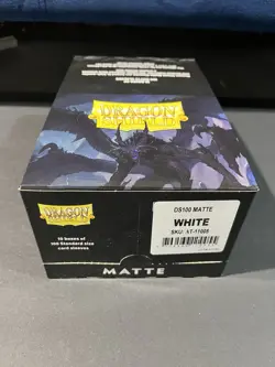 Case Of 10-Dragon Shield Matte White Protective Sleeves - 100 Pack 5706569110055 - Image 1