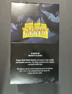 Case Of 10-Dragon Shield Matte White Protective Sleeves - 100 Pack 5706569110055 - Image 2