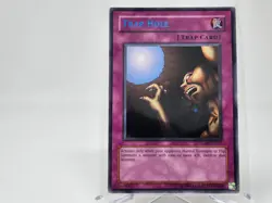YuGiOh Trap Hole DL09-EN017 Duelist League Blue Foil LP - Image 1