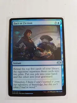 Fact or Fiction (Foil) - Dominaria Remastered - LP - MTG Magic - Uncommon - Image 1