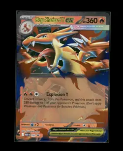 Mega Charizard Y ex Promo Mega Evolution Promo 030 Near Mint Holofoil Pokemon - Image 1