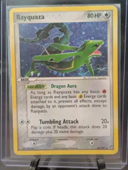 Pokemon Rayquaza 22/107 • EX Deoxys Holo • Dragon Aura • UMM Finds - Image 1