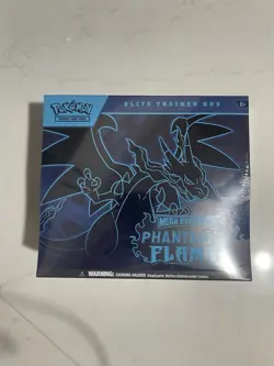 Pokemon TCG Mega Evolution Phantasmal Flames Elite Trainer Box Factory Sealed - Image 1