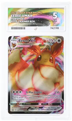 ACE 5 Eevee VMAX SWSH087 2021 Black Star Promo ETB Pokemon - Image 1
