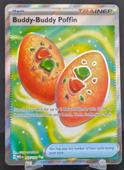 Pokemon Buddy-Buddy Poffin #167/132 English Mega Evolution Ultra Rare - Image 1