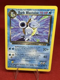 Dark Blastoise 20/82 Pokemon TCG Team Rocket Non Holo Rare - Image 1