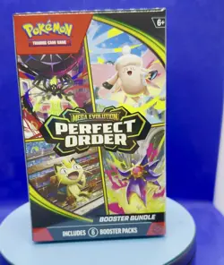 Pokemon TCG Mega Evolution Perfect Order Booster Bundle 6 Packs Sealed PRE ORDER - Image 2