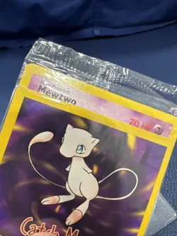 CLEAN Mewtwo Pokemon WB Gold Stamped #3 1999 First Movie Black Star Promo - Image 4