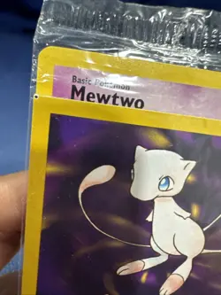 CLEAN Mewtwo Pokemon WB Gold Stamped #3 1999 First Movie Black Star Promo - Image 5