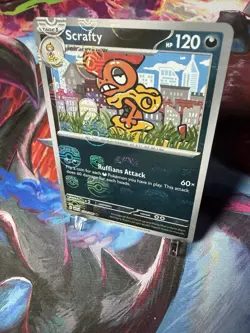 Pokemon - Scrafty - Master Ball Pattern - 058/086 - SV: White Flare - NM - Image 2