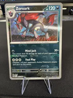 Zoroark 062/086 – Master Ball Pattern Holo Rare Sv: White Flare NM Pokemon TCG - Image 1