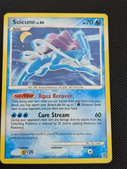 Pokemon TCG Suicune Secret Wonders 19/132 Cracked Ice Holo Rare VLP/NM Condition - Image 3