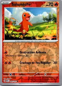 Carte Pokemon Salameche 004/165 Reverse 2023 - Image 1