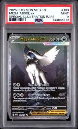 Pokemon TCG Mega Absol EX 180/132 Special Illustration Rare Mega Evolution PSA 9 - Image 1