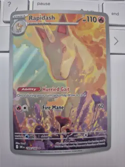 Rapidash 189/182 Sv10: Destined Rivals Holo Pokemon Illustration Rare Mint - Image 1
