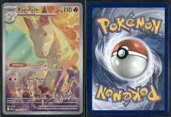 ✰ RAPIDASH 189/182 ILLUSTRATION RARE DESTINED RIVALS POKEMON ✰ NM/M - Image 1