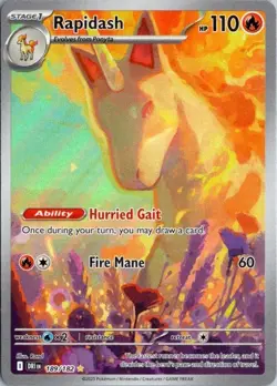Rapidash SV10: Destined Rivals - Pokemon NM 189/182 - Image 1