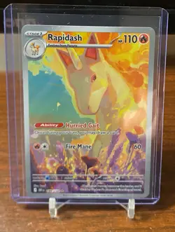 Pokemon Rapidash 189/182 Sv10 Destined Rivals Illustration Rare Holo Stage 1 11… - Image 1