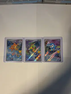 Pokemon TCG First Partner Illustration Collection Series 1 Gen 4 Sinnoh Starters - Image 1